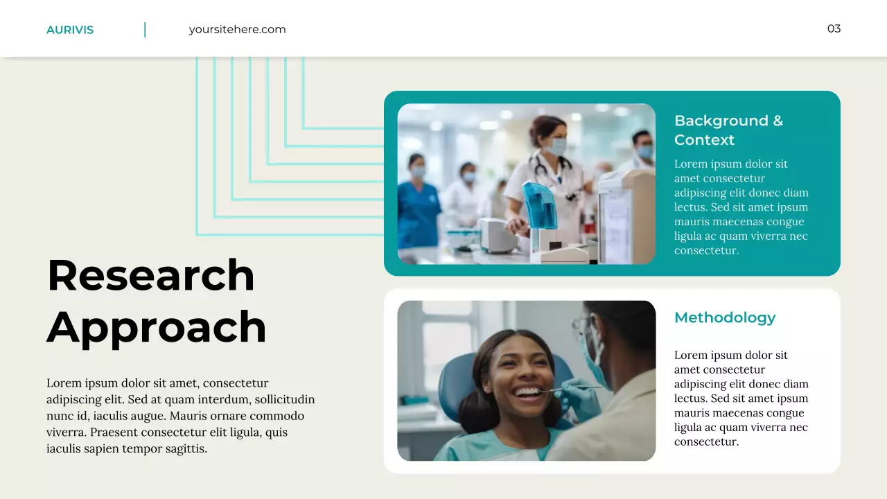 Beige and Teal Healthcare Trends Report Presentation