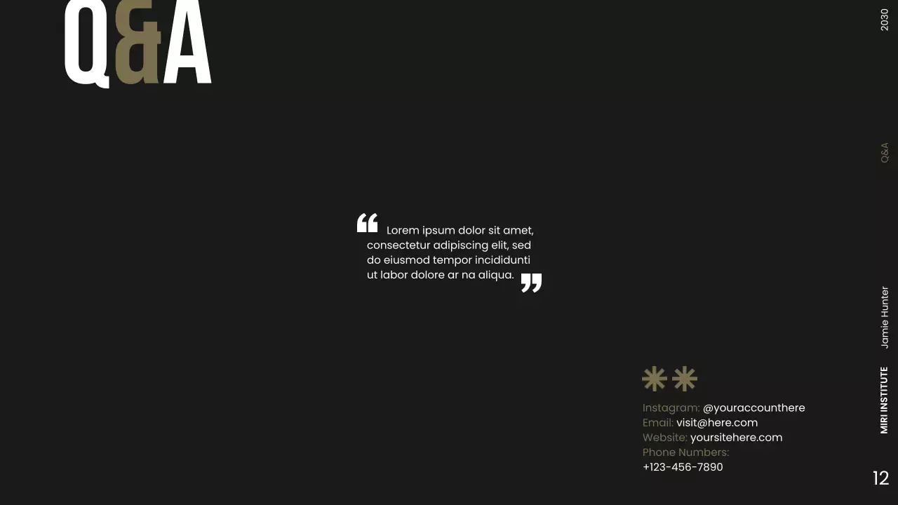 Modern Dark Research Proposal Presentation