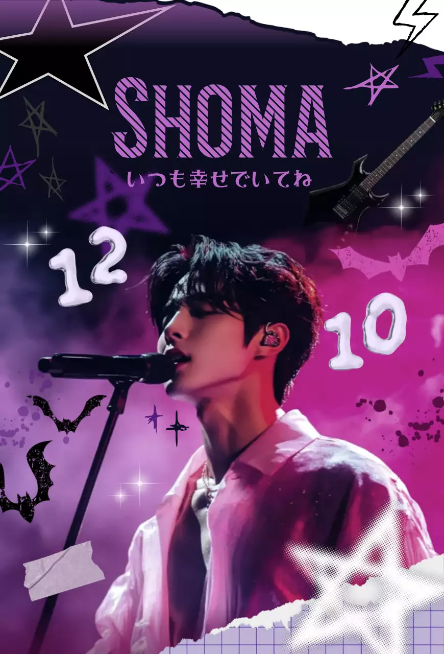 紫 ポップ 音楽 ポスター ダークセンイル