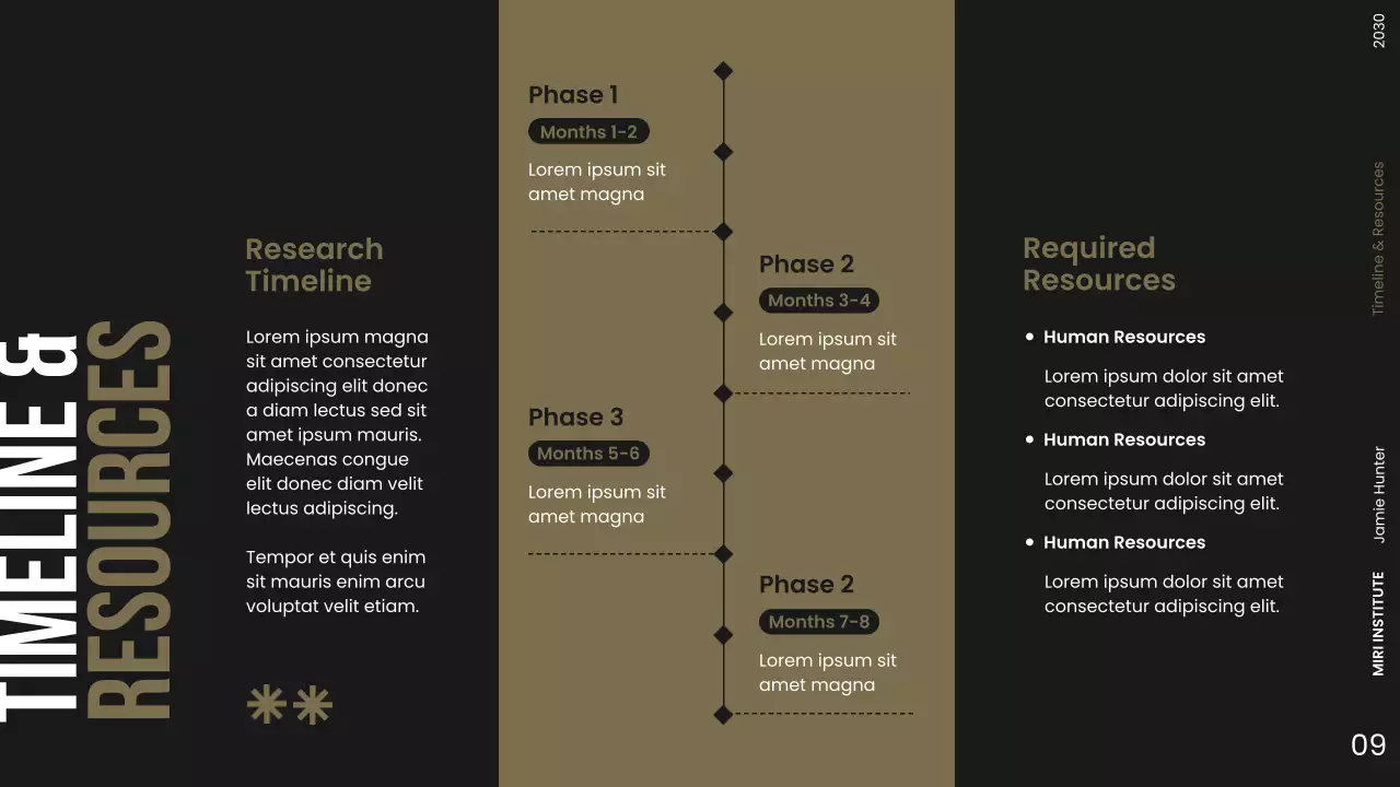Modern Dark Research Proposal Presentation