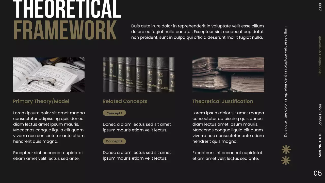 Modern Dark Research Proposal Presentation