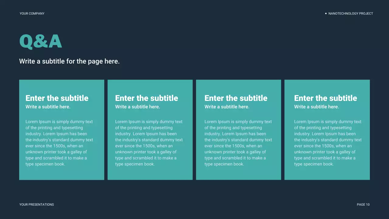 Teal Modern Nano Technology Introduction Presentation