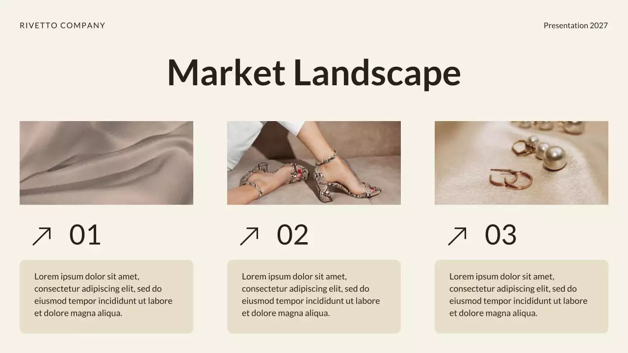 Black and Beige Market Trends Insights Report Presentation