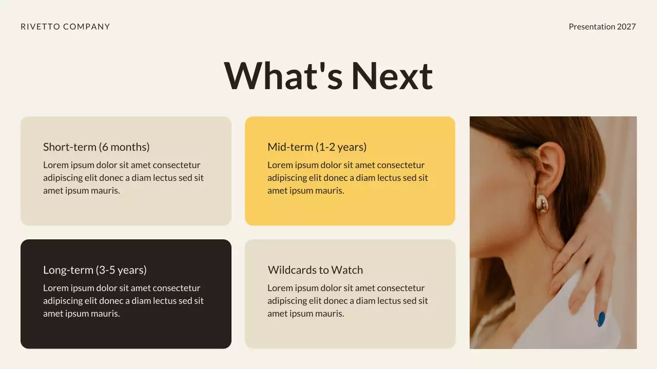 Black and Beige Market Trends Insights Report Presentation