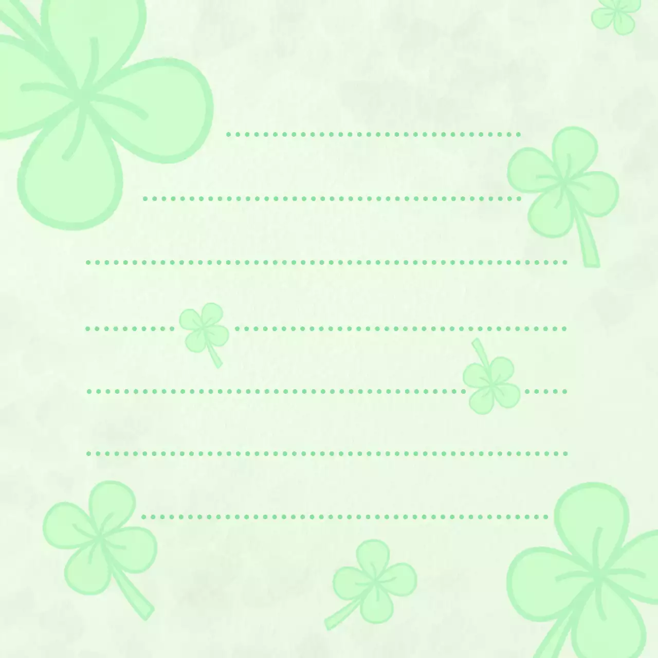 민트 아기자기한 메모지 문구