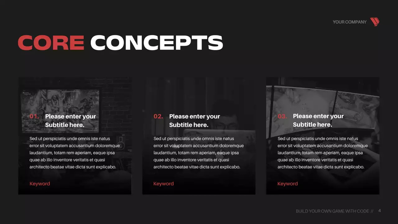 Red Cyber Game Coding Course Presentation