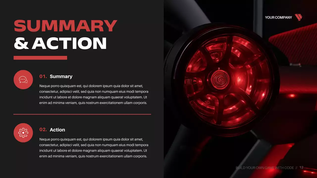 Red Cyber Game Coding Course Presentation