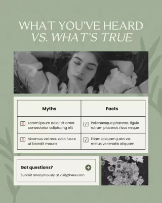 Green Classic Women's Health Instagram Post