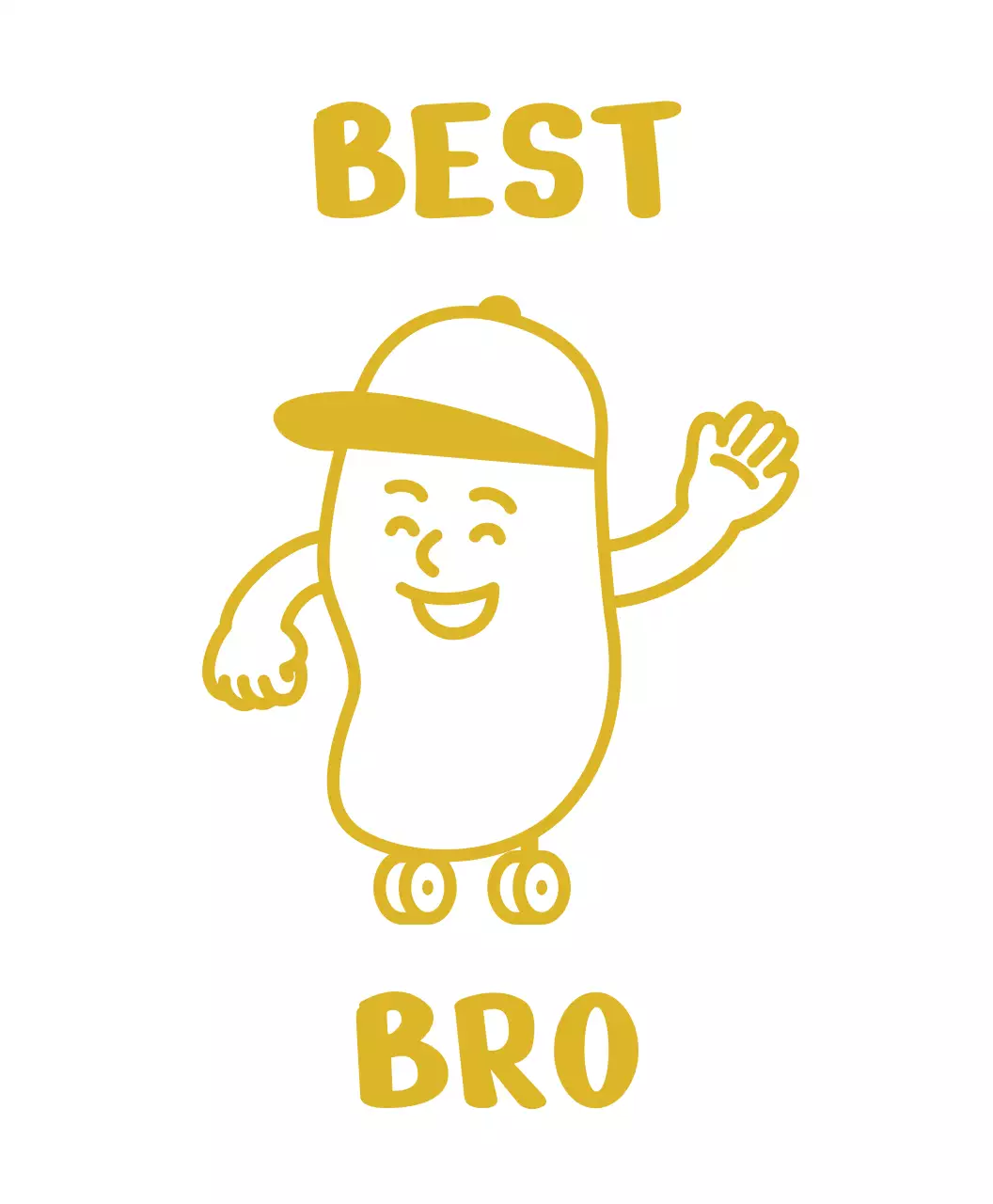 노랑 레트로 스케이트보드 굿즈