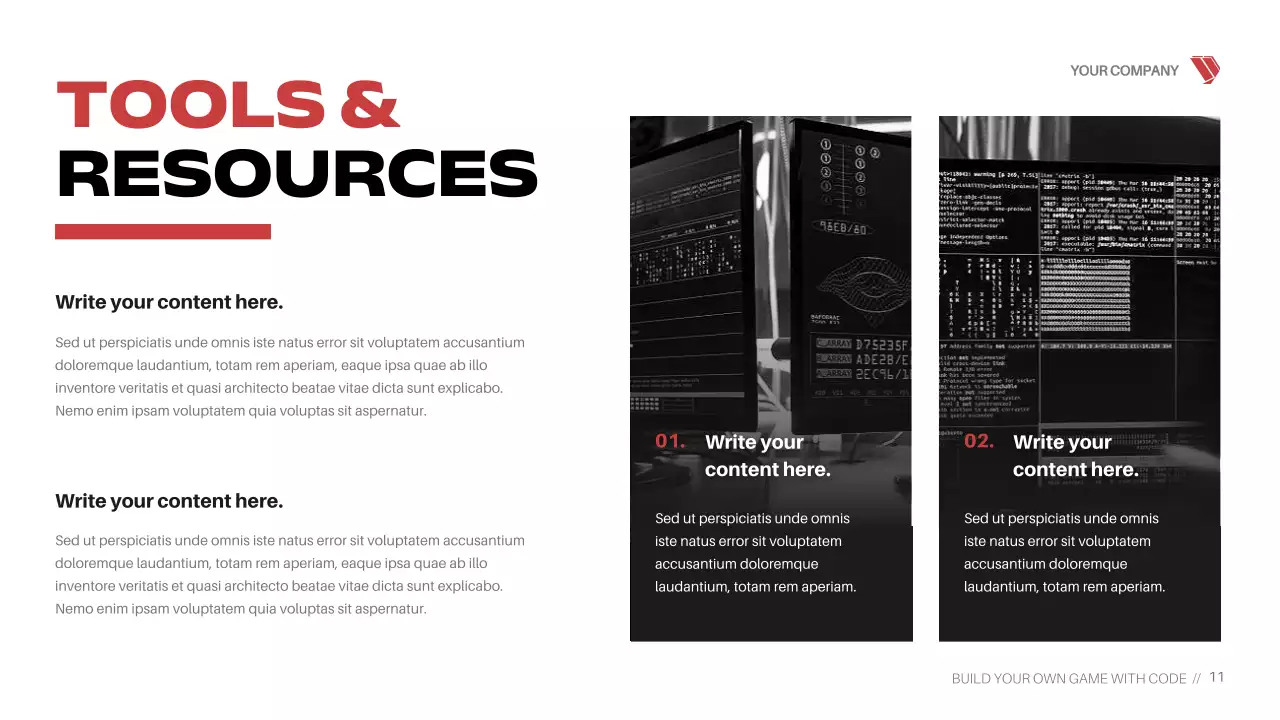 Red Cyber Game Coding Course Presentation