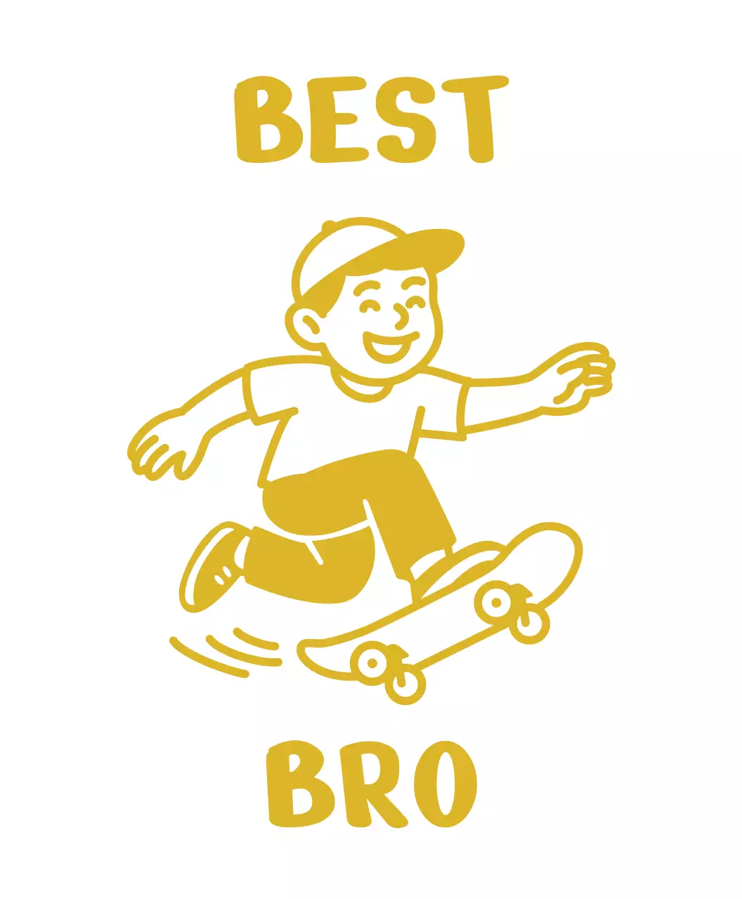 노랑 레트로 스케이트보드 굿즈