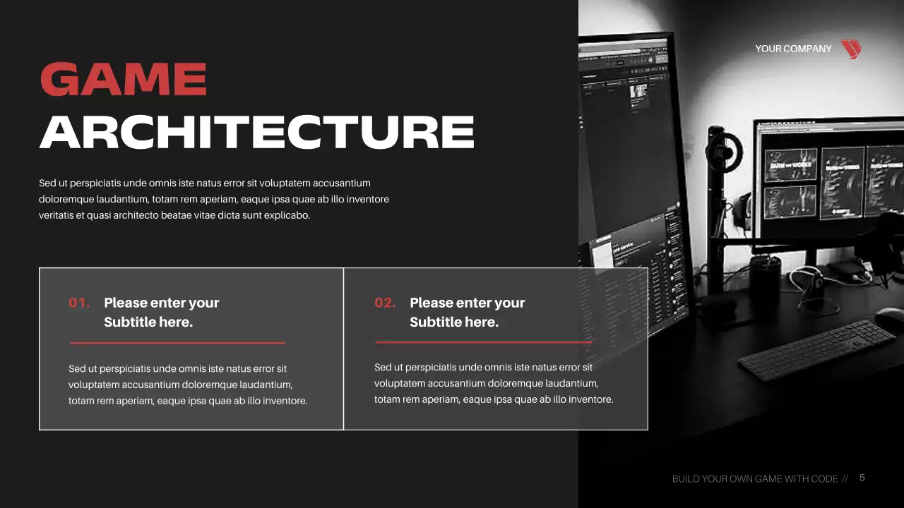 Red Cyber Game Coding Course Presentation