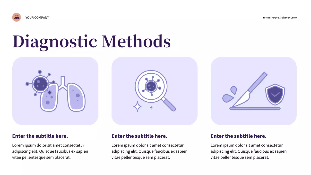 Purple Modern Lung Cancer Awareness Presentation