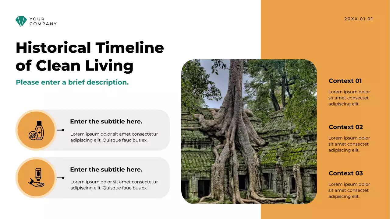 Beige Vintage Sanitation History Lecture Presentation