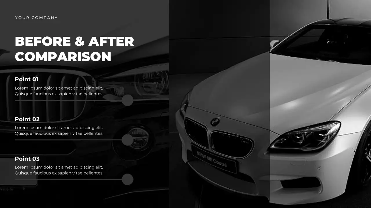 Black Modern Car Maintenance Guide Presentation