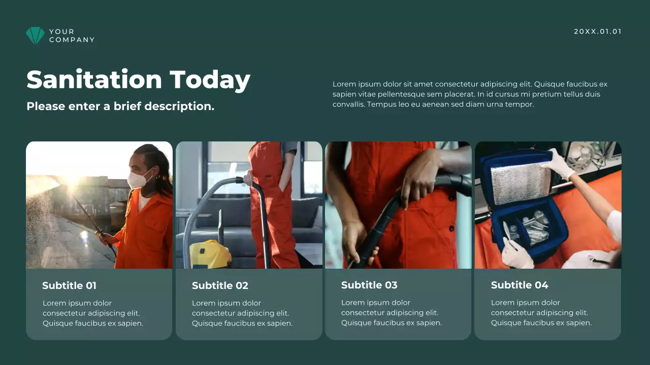 Beige Vintage Sanitation History Lecture Presentation