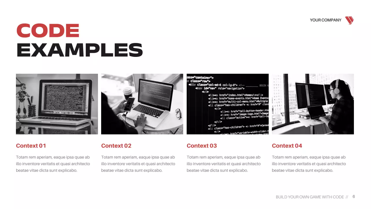 Red Cyber Game Coding Course Presentation