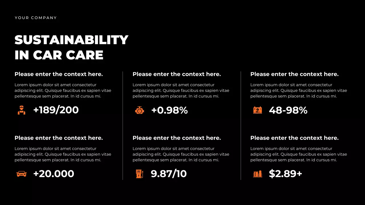 Black Modern Car Maintenance Guide Presentation