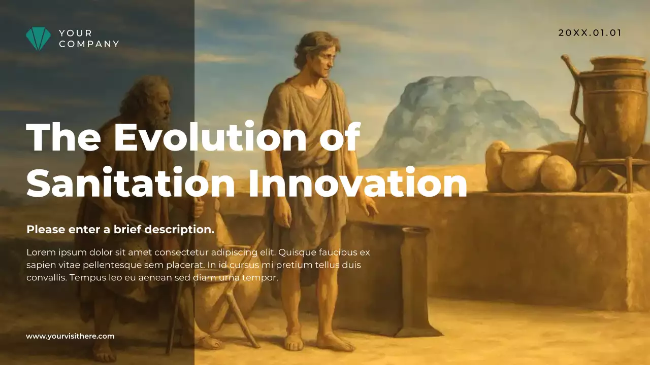 Beige Vintage Sanitation History Lecture Presentation