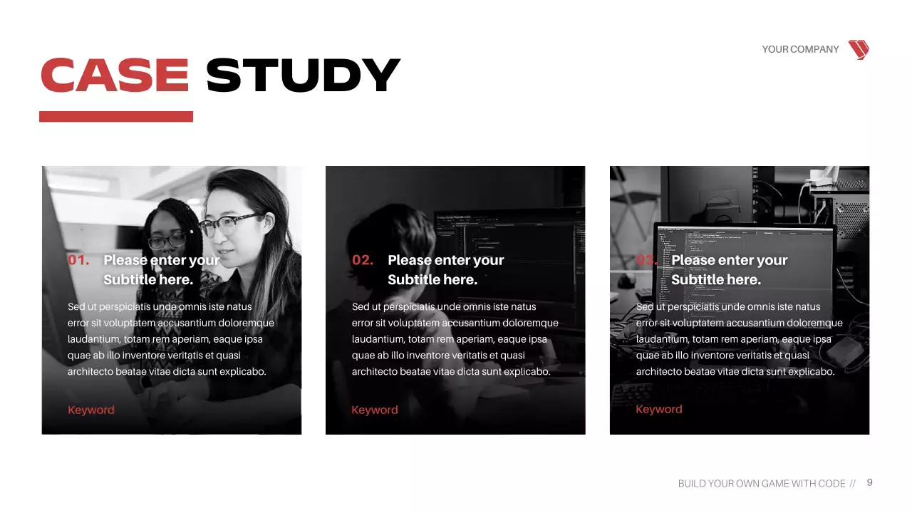Red Cyber Game Coding Course Presentation
