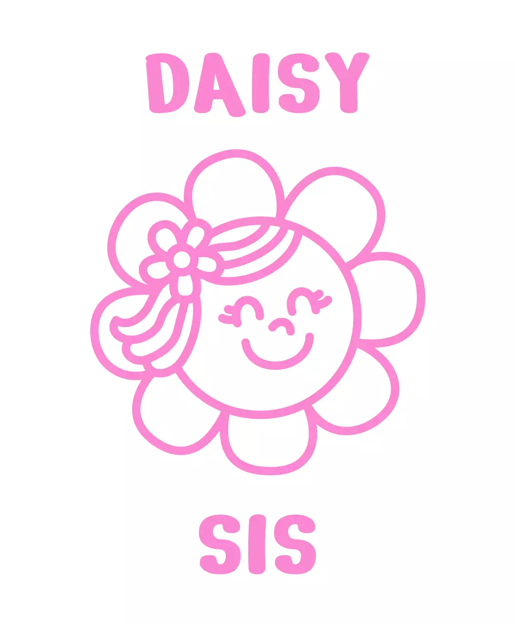 핑크 아기자기한 언니 누나 캐릭터