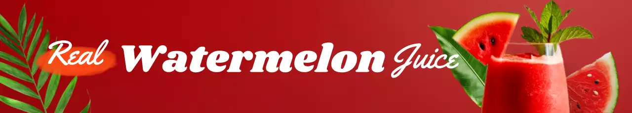 빨강 심플 주스 광고