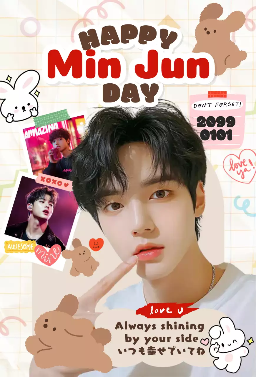 アイボリー ベージュ 誕生日 ハガキ かわいいセンイル