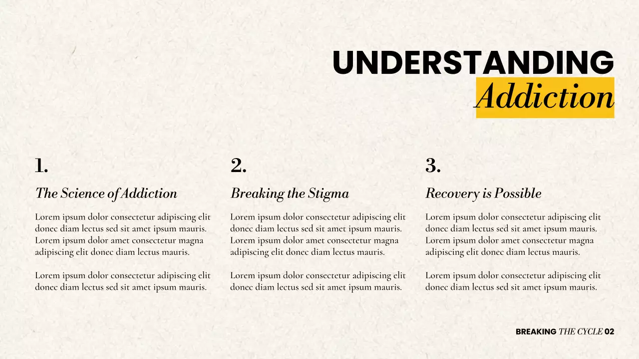 Modern Substance Abuse Recovery Presentation