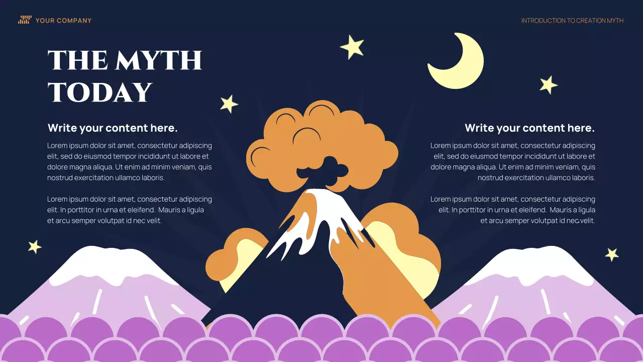 Colorful Illustrative Introduction Creation Myth Presentation