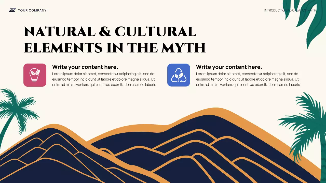 Colorful Illustrative Introduction Creation Myth Presentation