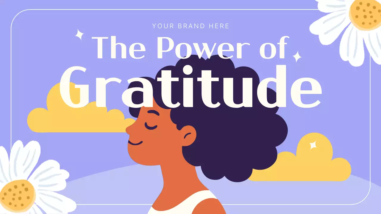 Purple and Orange Aesthetic Gratitude Values Presentation