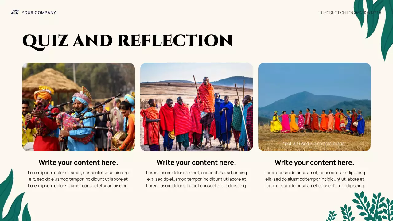 Colorful Illustrative Introduction Creation Myth Presentation