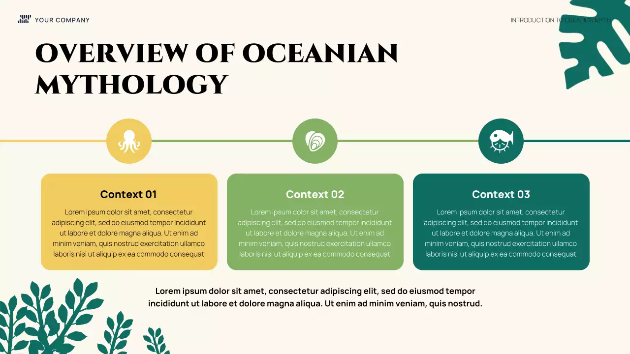 Colorful Illustrative Introduction Creation Myth Presentation