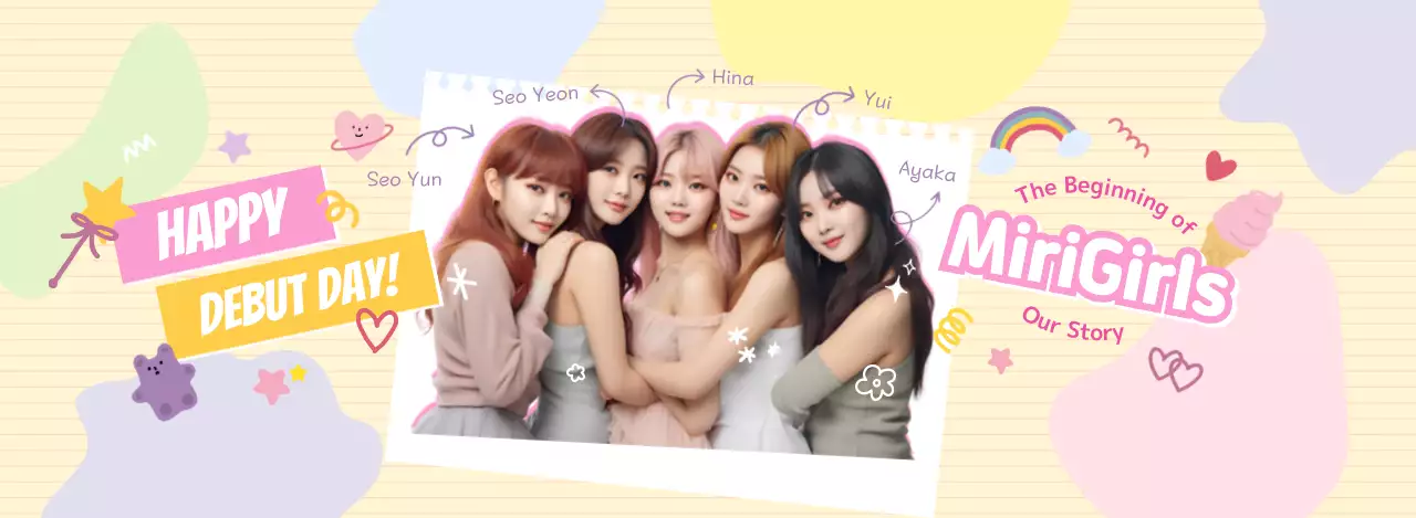 カラフル かわいい アイドル誕生日カフェ