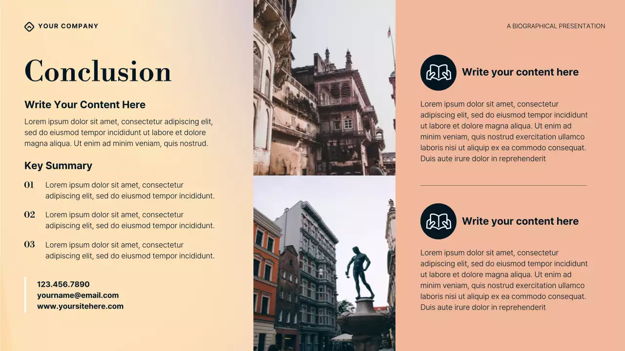 Purple Blue and Cream Gradient William Butler Yeats Biography Presentation