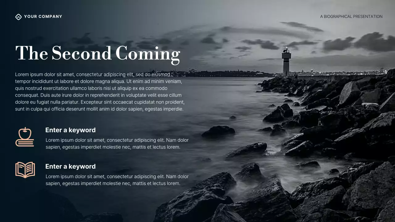 Purple Blue and Cream Gradient William Butler Yeats Biography Presentation