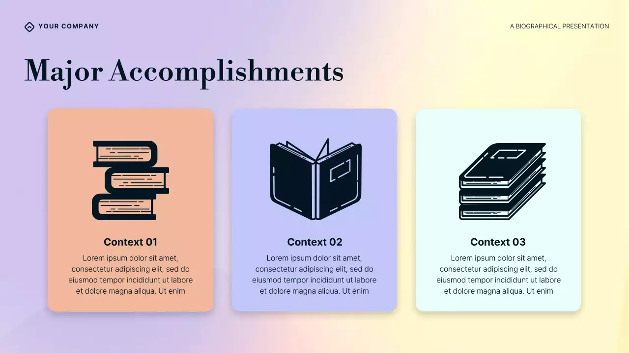 Purple Blue and Cream Gradient William Butler Yeats Biography Presentation