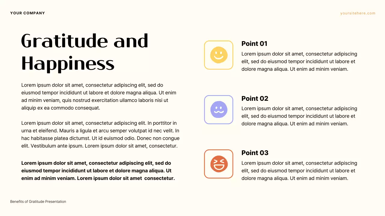 Purple and Orange Aesthetic Gratitude Values Presentation