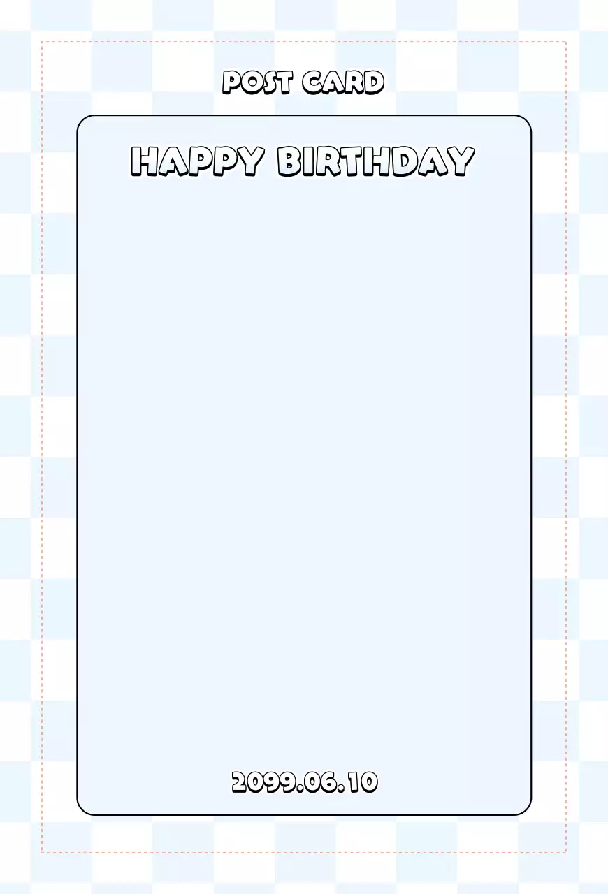 青 かわいい 誕生日 ポスター かわいいセンイル