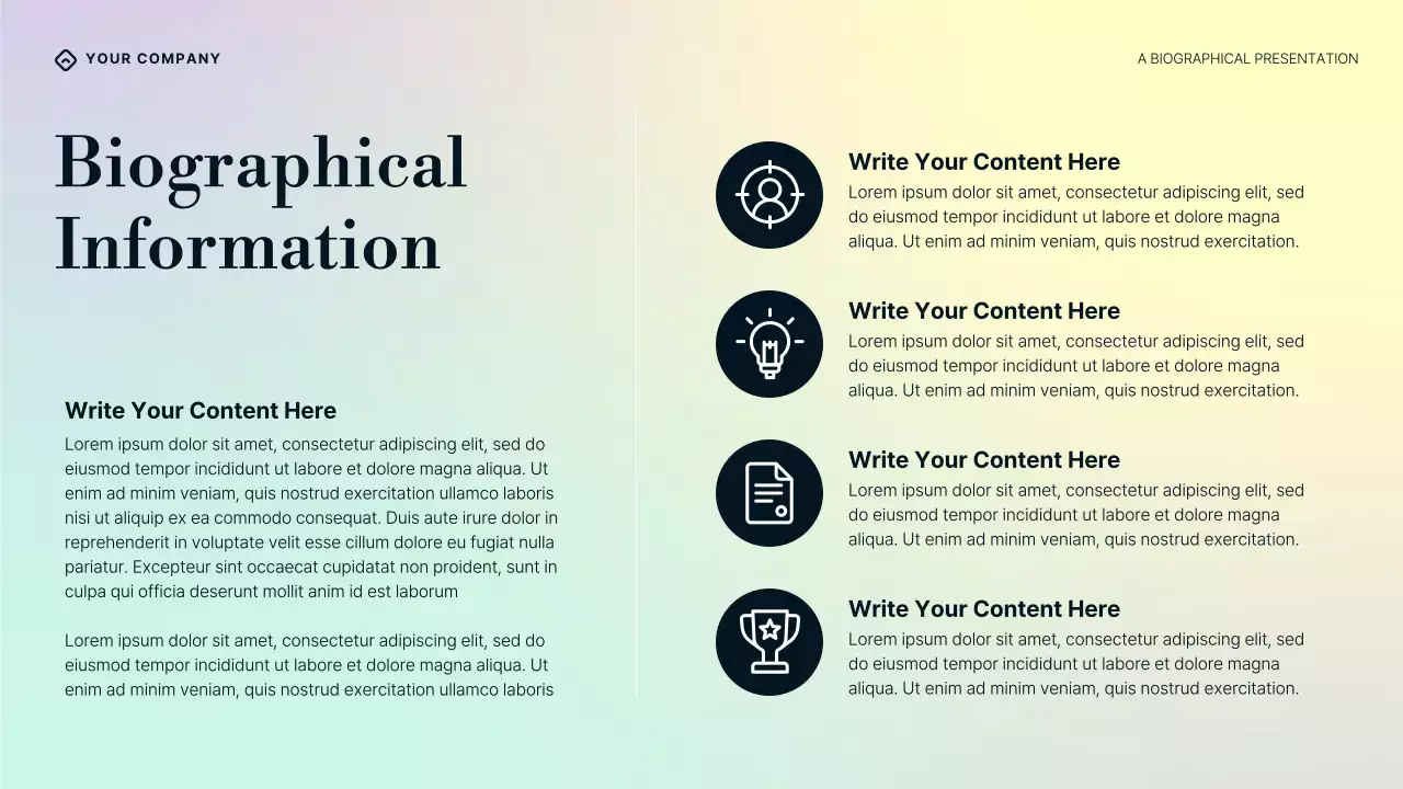 Purple Blue and Cream Gradient William Butler Yeats Biography Presentation