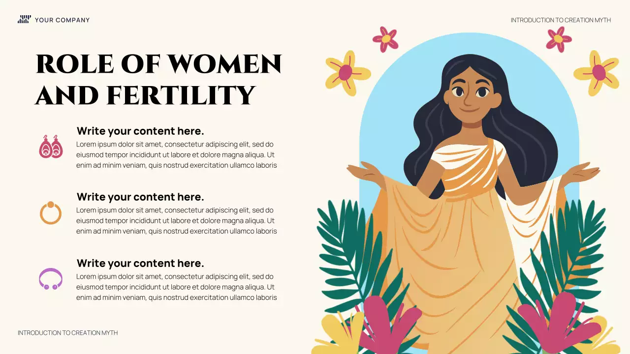 Colorful Illustrative Introduction Creation Myth Presentation