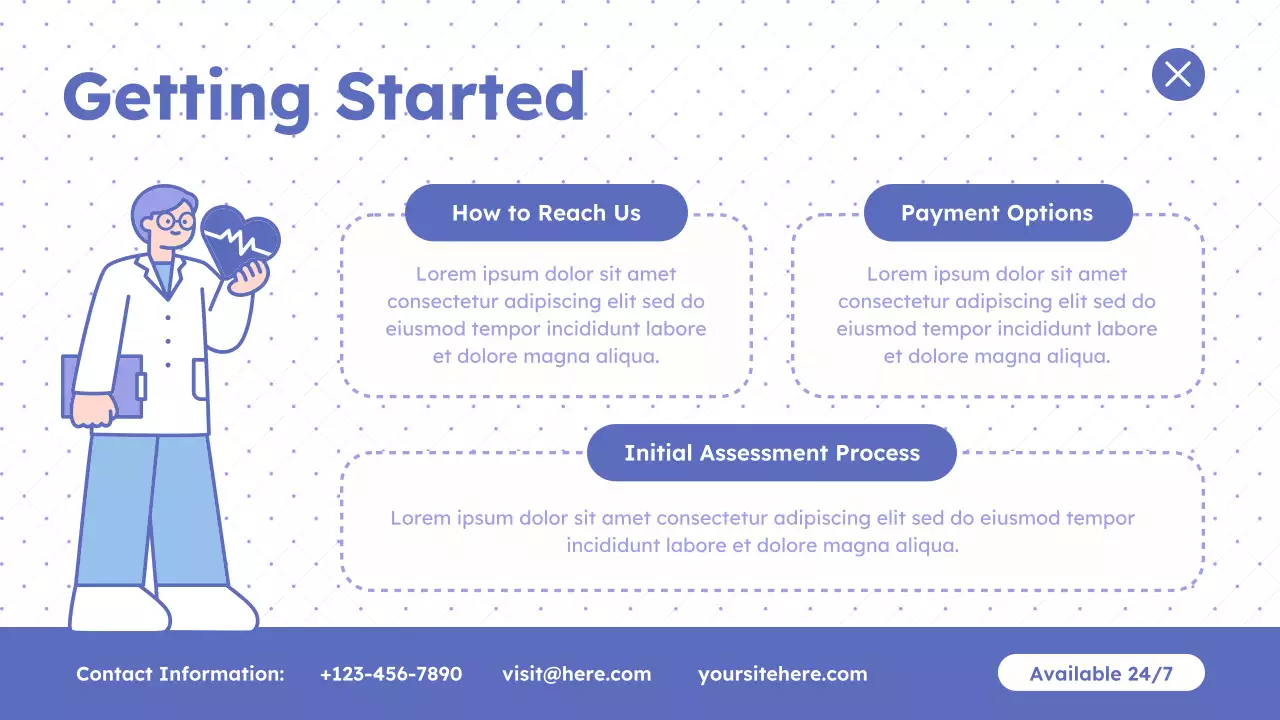 Purple Minimal Treatment Centers Presentation