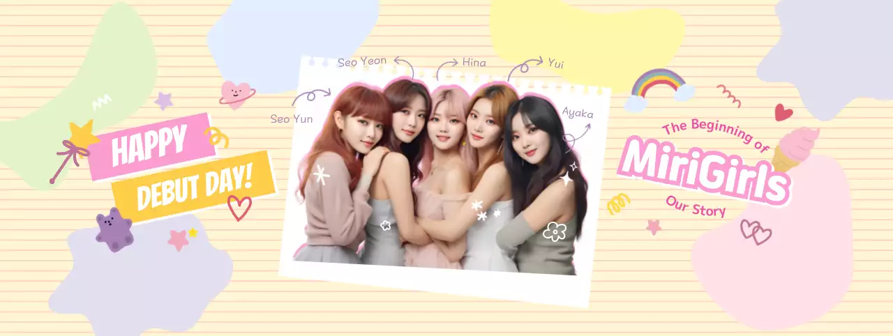 カラフル かわいい アイドル誕生日カフェ