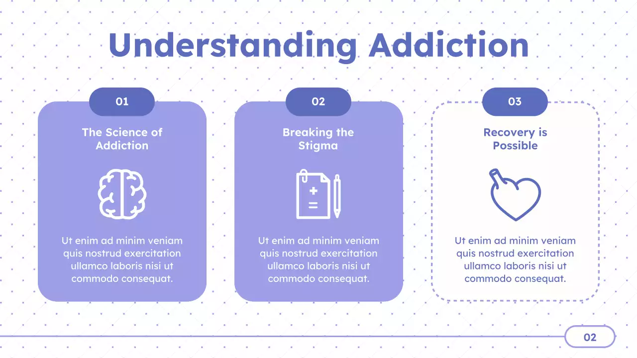 Purple Minimal Treatment Centers Presentation