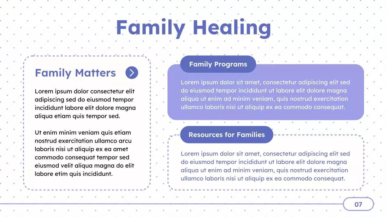 Purple Minimal Treatment Centers Presentation