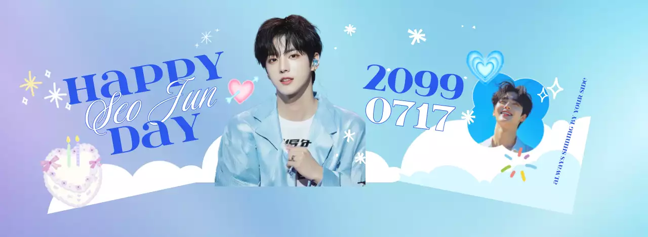 青 ポップ 誕生日 ポスター アイドル誕生日カフェ