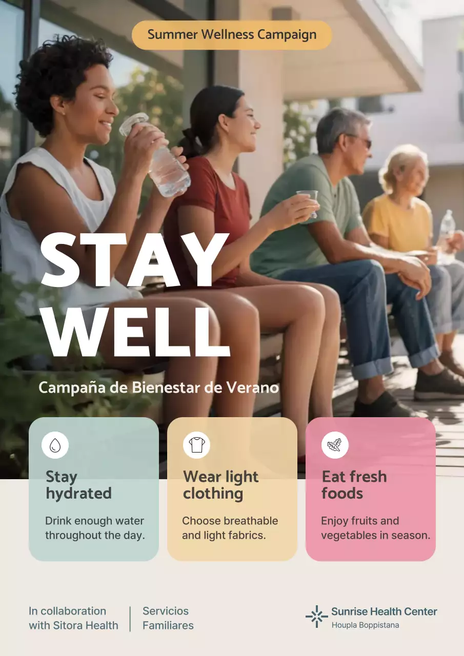 Beige Modern Wellness Announcement Medical Hospital