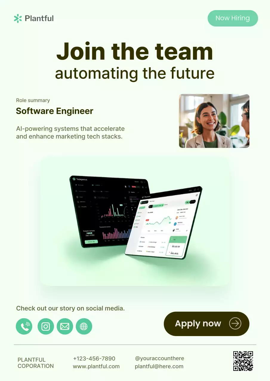 Green Modern Software Recruitment