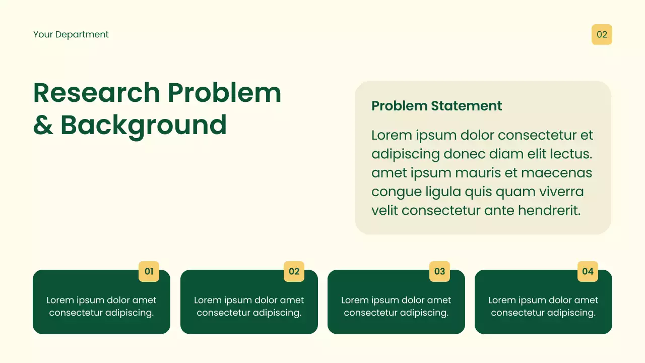 Yellow Professional Academic Research Proposal Presentation