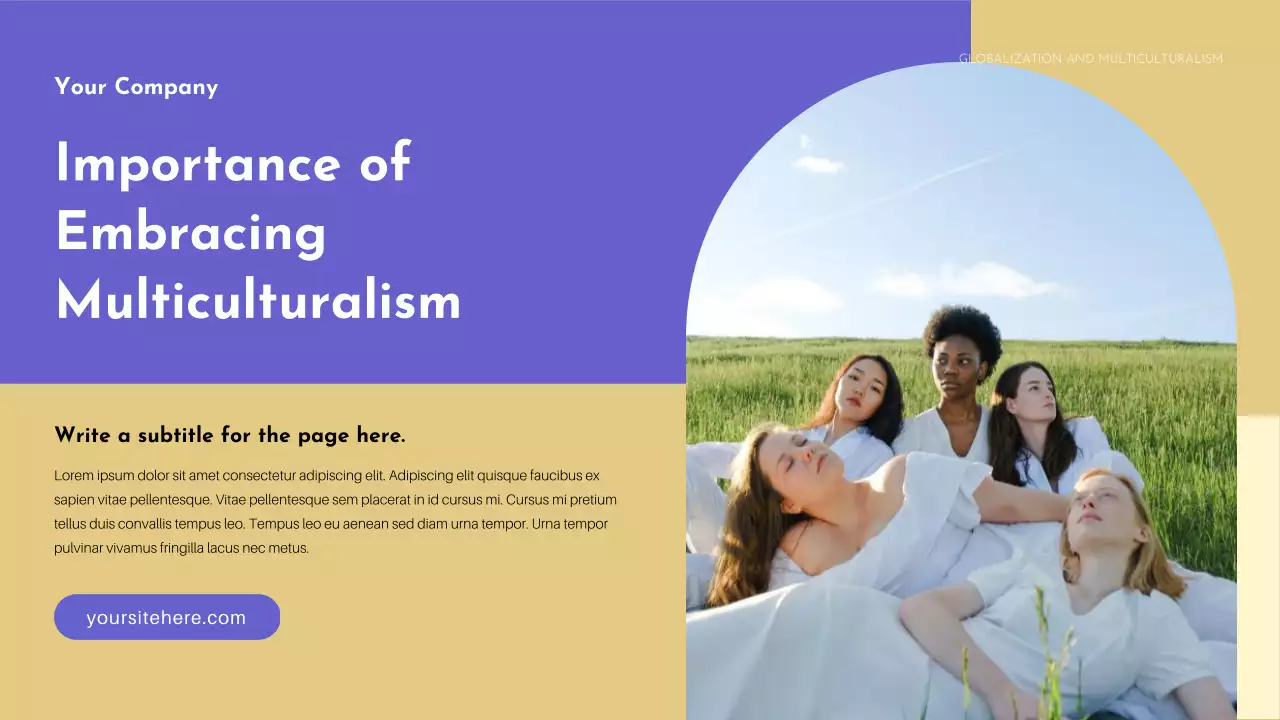 Colourful Cultural Diversity Lecture Presentation